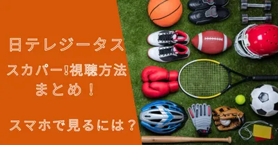 日テレジータスのスカパー！視聴方法まとめ！スマホで見るには？