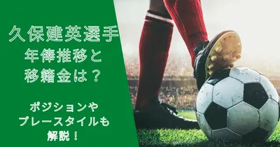 久保建英選手の年俸・市場価格の推移と移籍金は？ポジションやプレースタイルも解説！