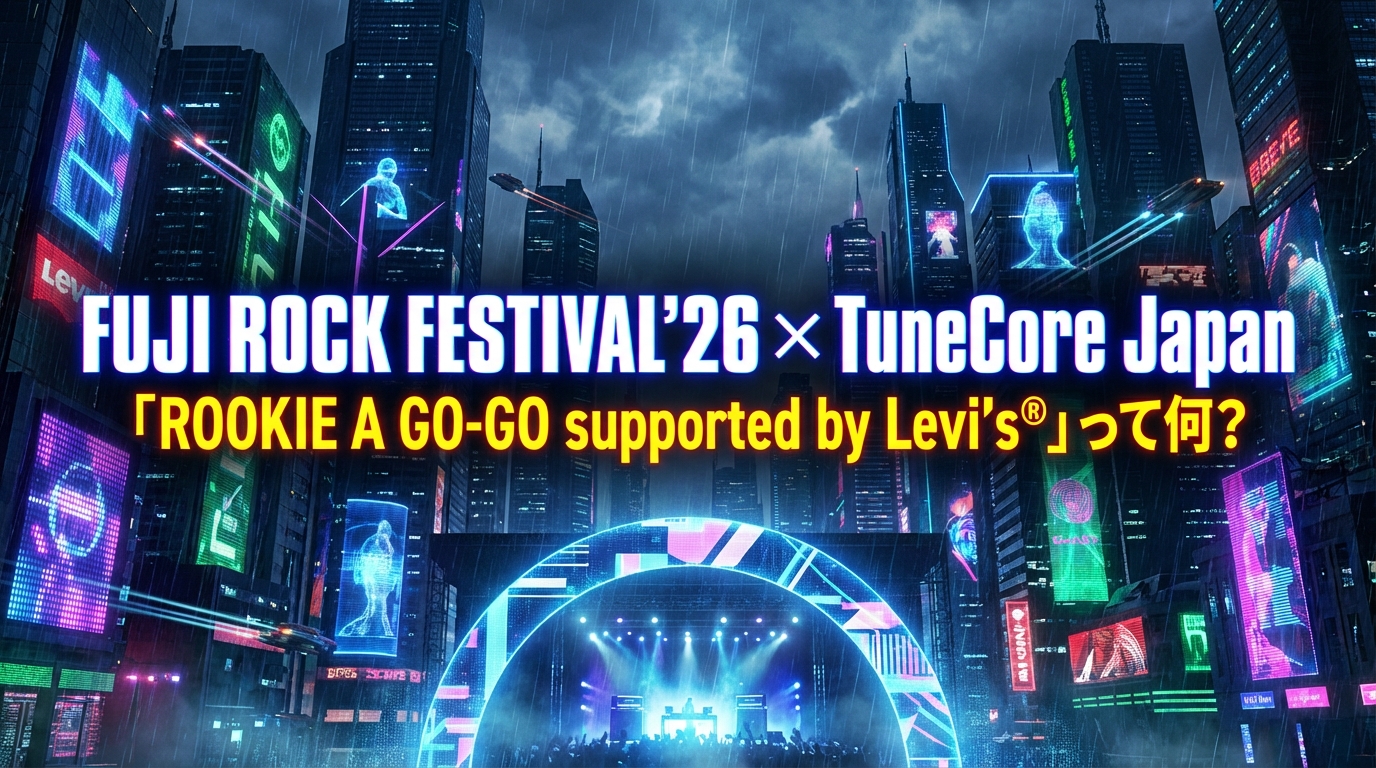 FUJI ROCK FESTIVAL’26 × TuneCore Japan「ROOKIE A GO-GO supported by Levi's®」って何?
