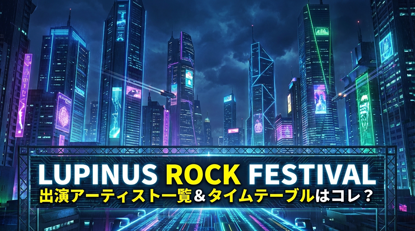 LUPINUS ROCK FESTIVAL 出演アーティスト一覧&タイムテーブルはコレ?