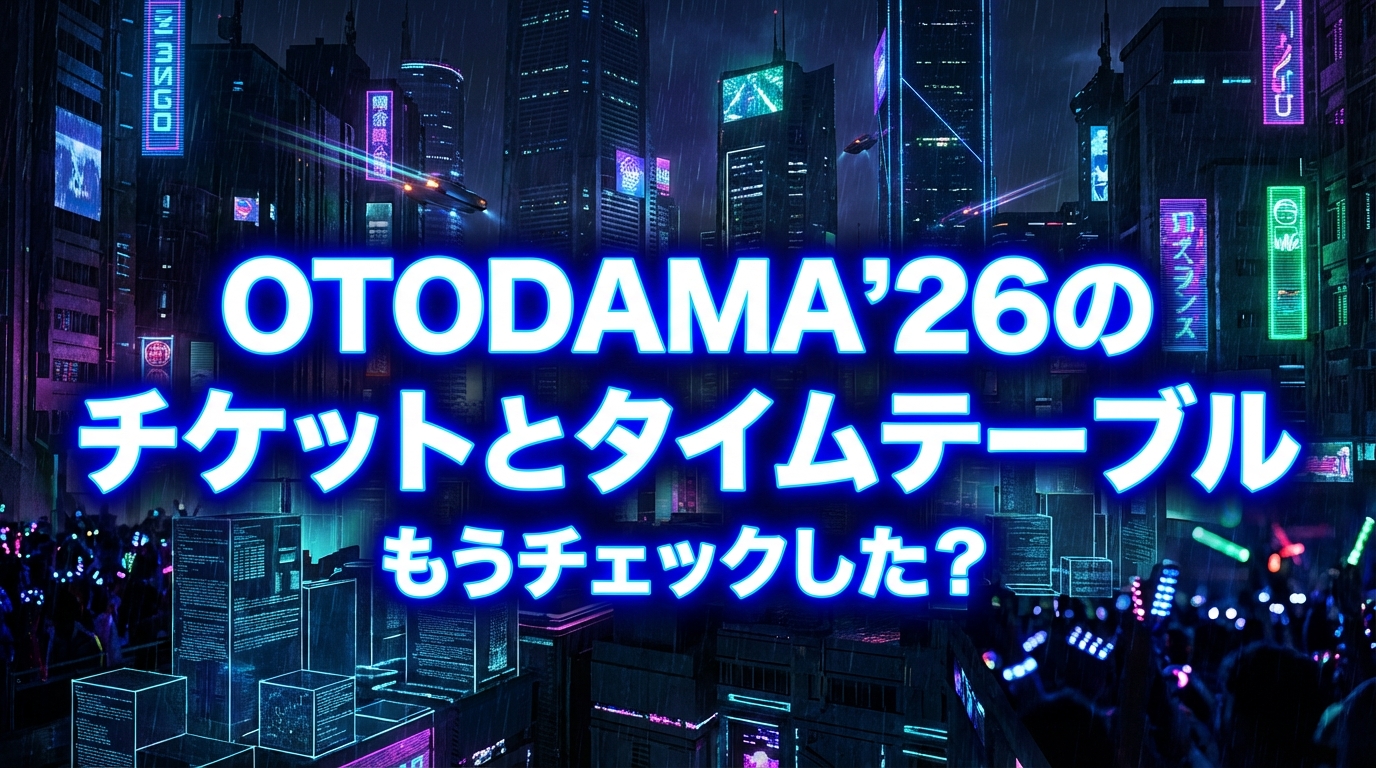 OTODAMA'26のチケットとタイムテーブル、もうチェックした?