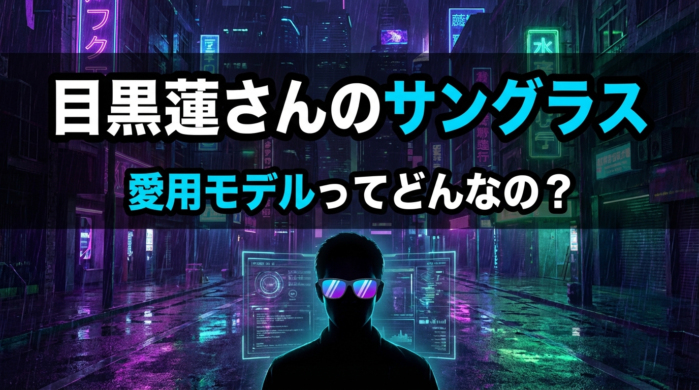 目黒蓮さんのサングラス、愛用モデルってどんなの？