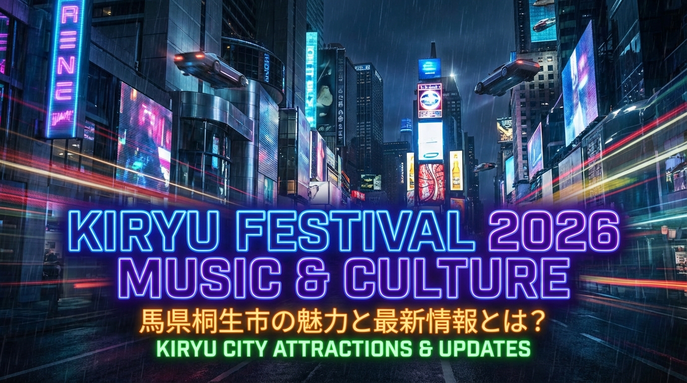 KIRYU FESTIVAL 2026 MUSIC & CULTURE、馬県桐生市の魅力と最新情報とは？
