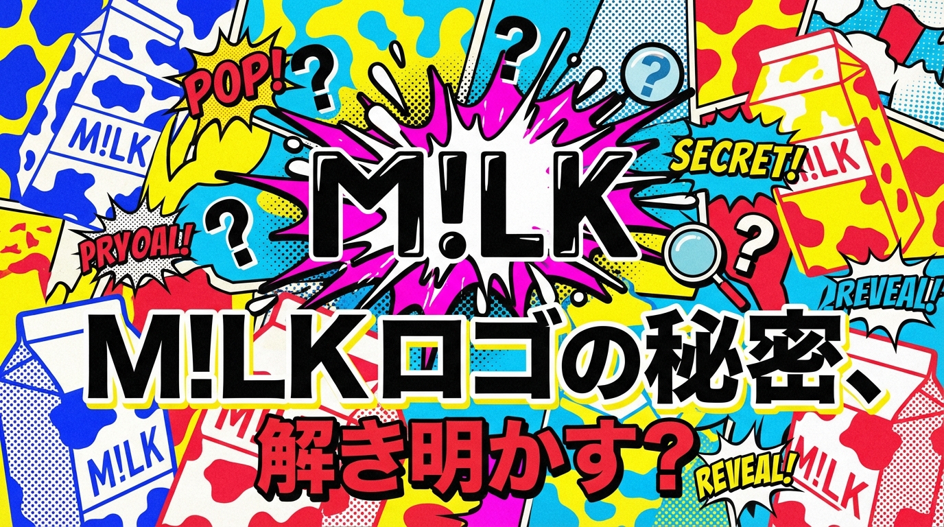 M!LK ロゴの秘密、解き明かす?
