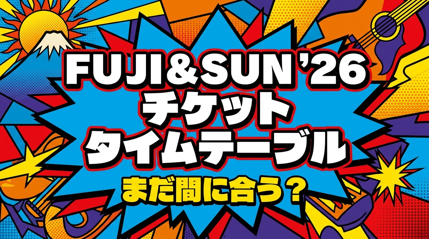 FUJI & SUN ’26 チケット タイムテーブル、まだ間に合う？