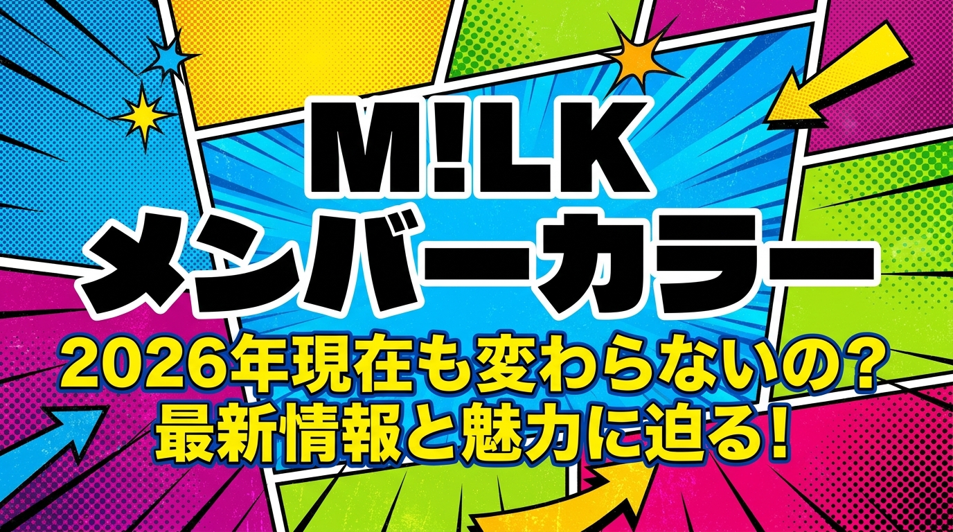 M!LK メンバーカラー、2026年現在も変わらないの？最新情報と魅力に迫る！