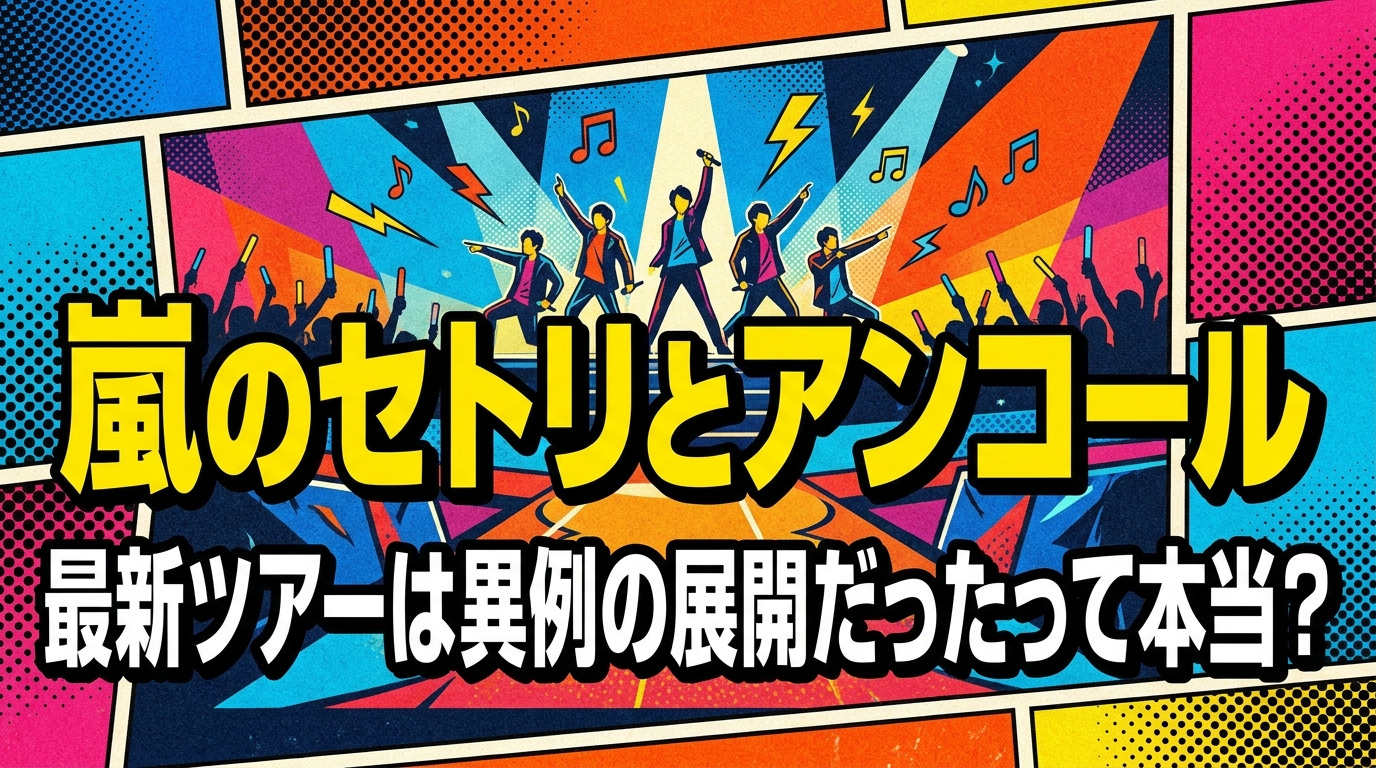 嵐のセトリとアンコール、最新ツアーは異例の展開だったって本当?