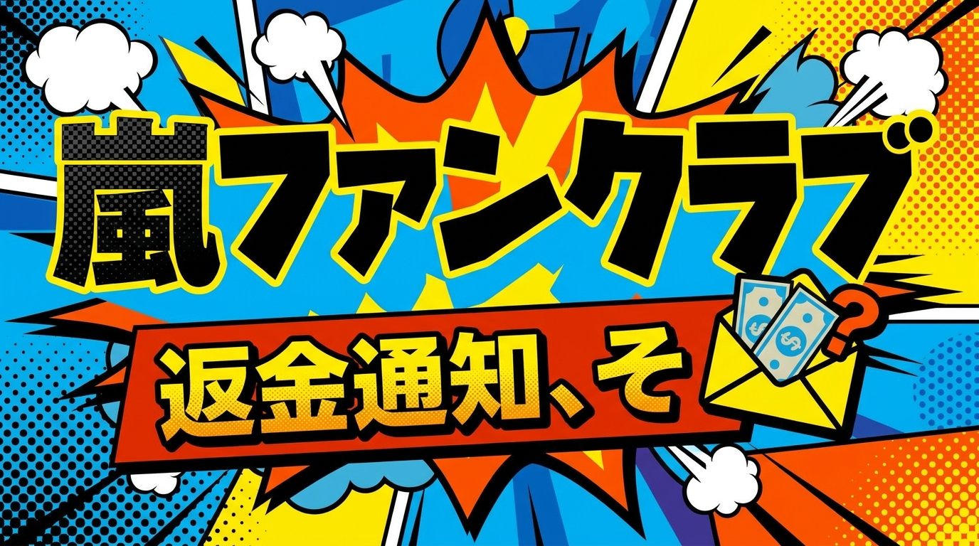 嵐ファンクラブ返金通知、その意味とファンの声に迫る!
