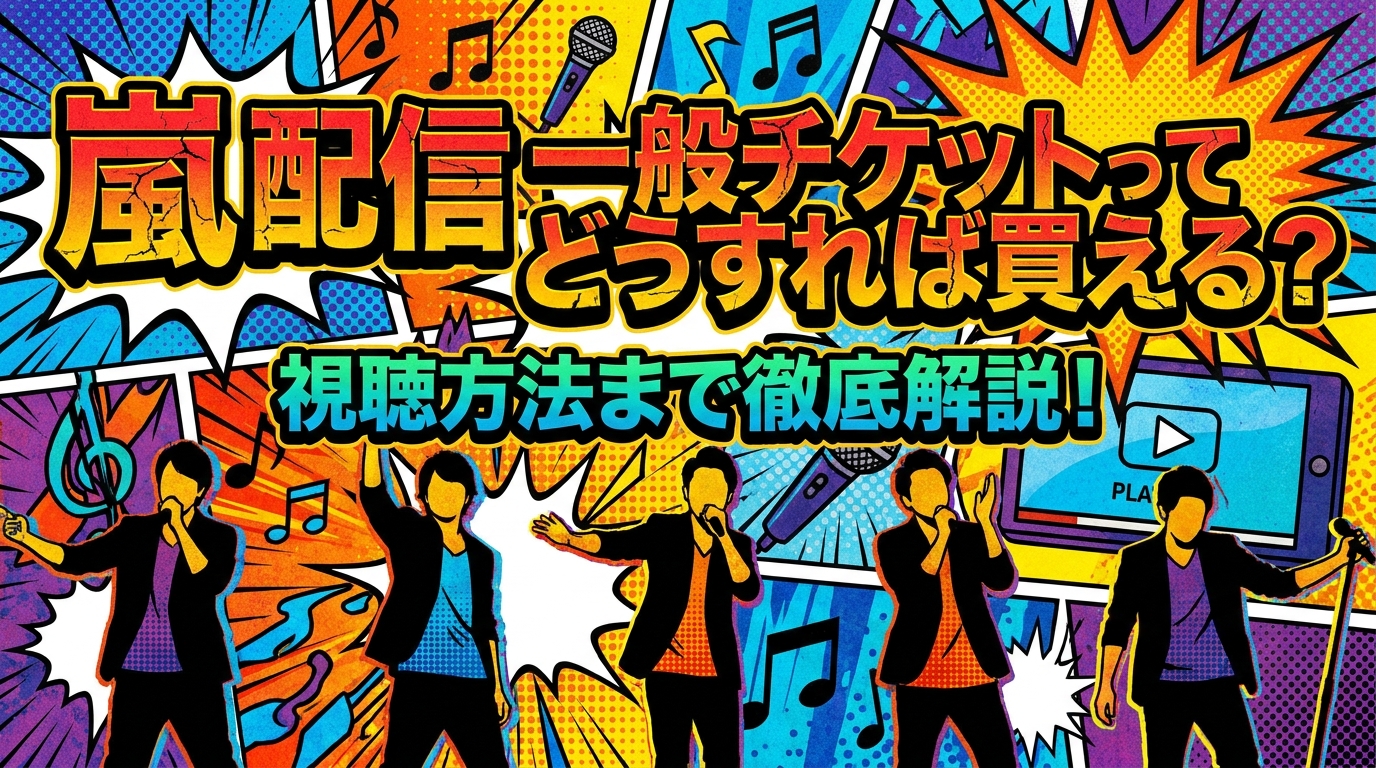 嵐 配信 一般チケットってどうすれば買える？視聴方法まで徹底解説！