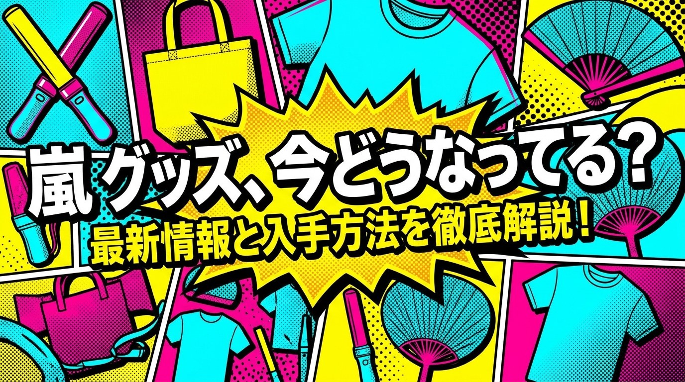 嵐 グッズ、今どうなってる？最新情報と入手方法を徹底解説！