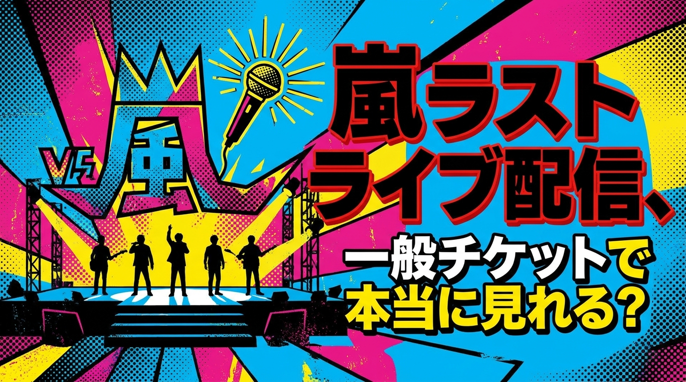 嵐ラストライブ配信、一般チケットで本当に見れる?