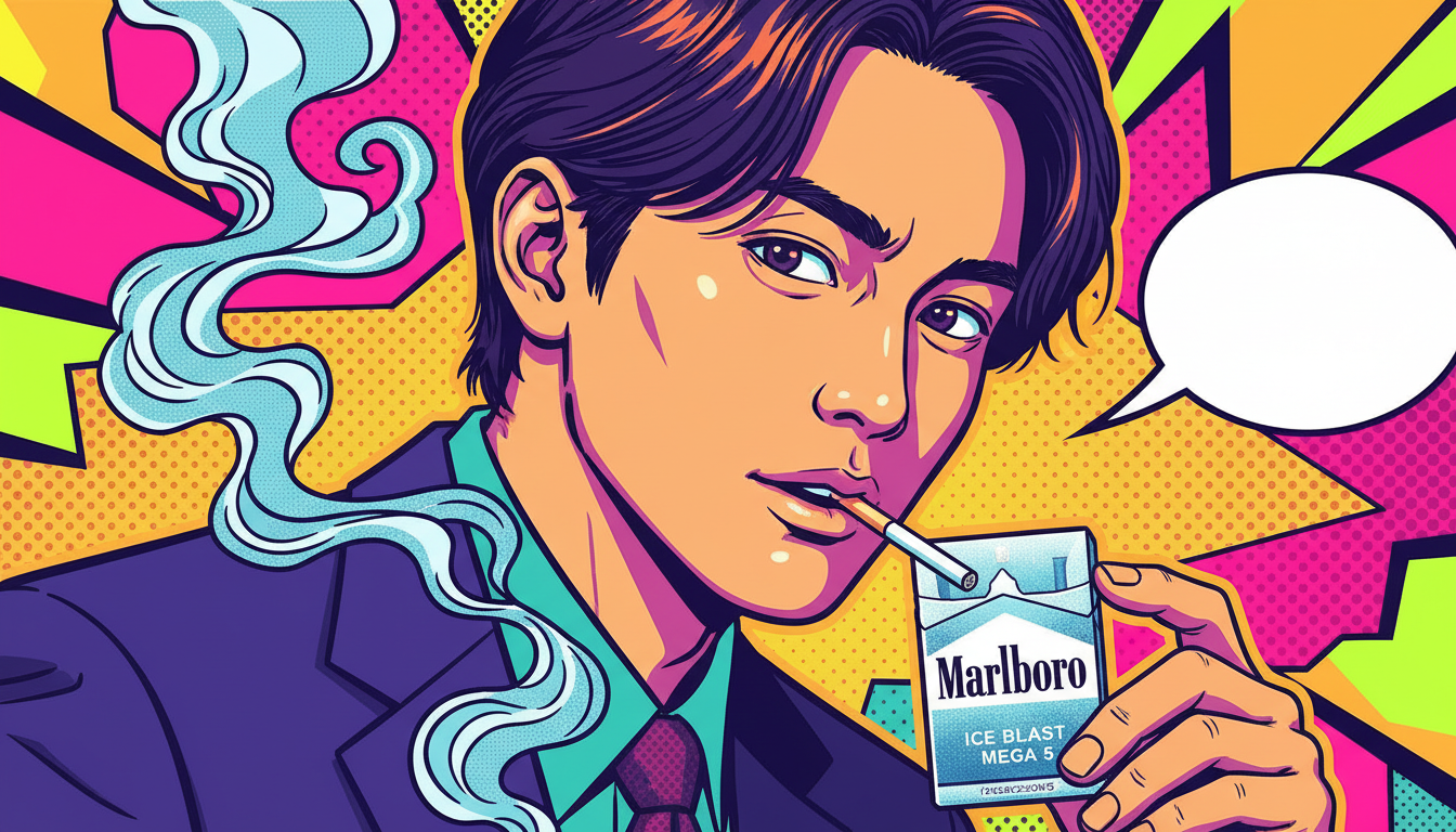 目黒蓮さんは愛煙家とされています！その愛用銘柄は「マールボロ アイスブラスト メガ5」なんですよ！