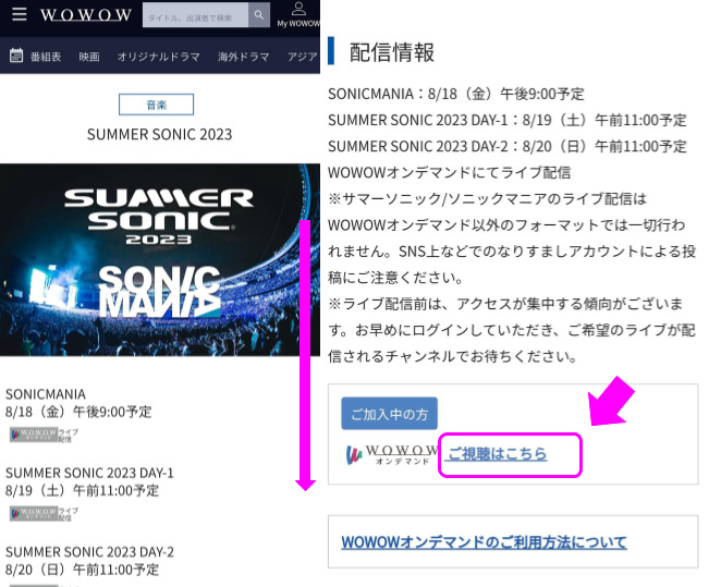 WOWOWオンデマンド視聴方法